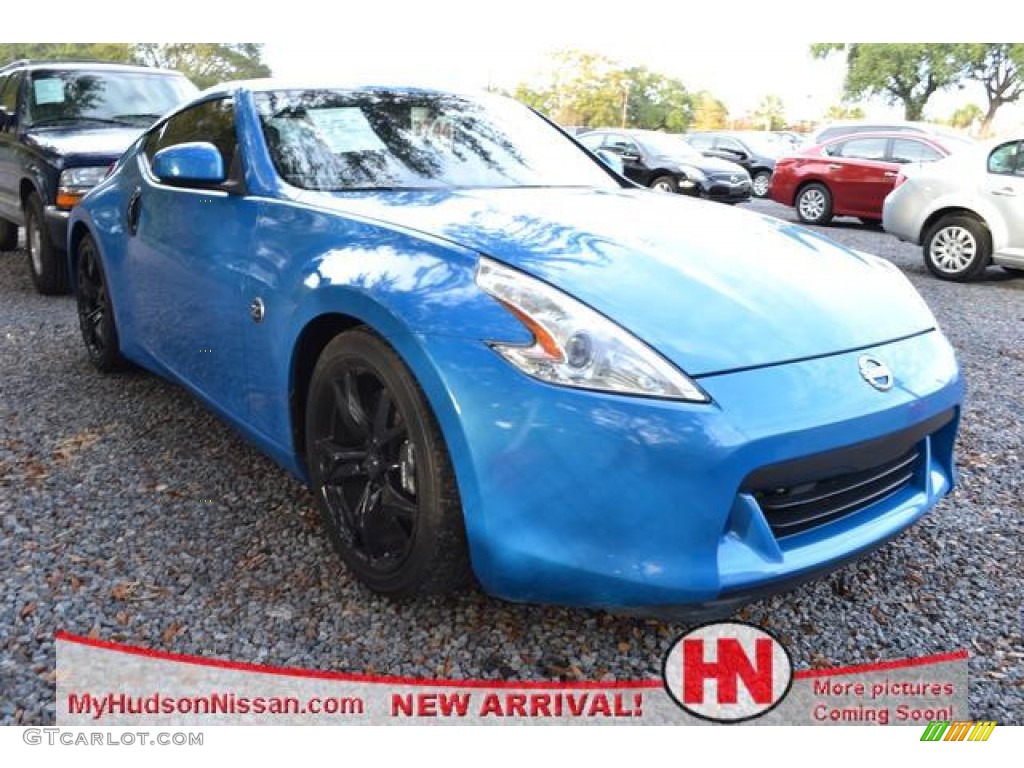 2009 370Z Touring Coupe - Monterey Blue / Gray Leather photo #1