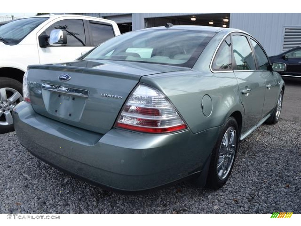 2008 Taurus Limited - Titanium Green Metallic / Camel photo #3