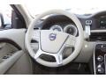2013 Volvo S80 Soft Beige/Anthracite Interior Steering Wheel Photo