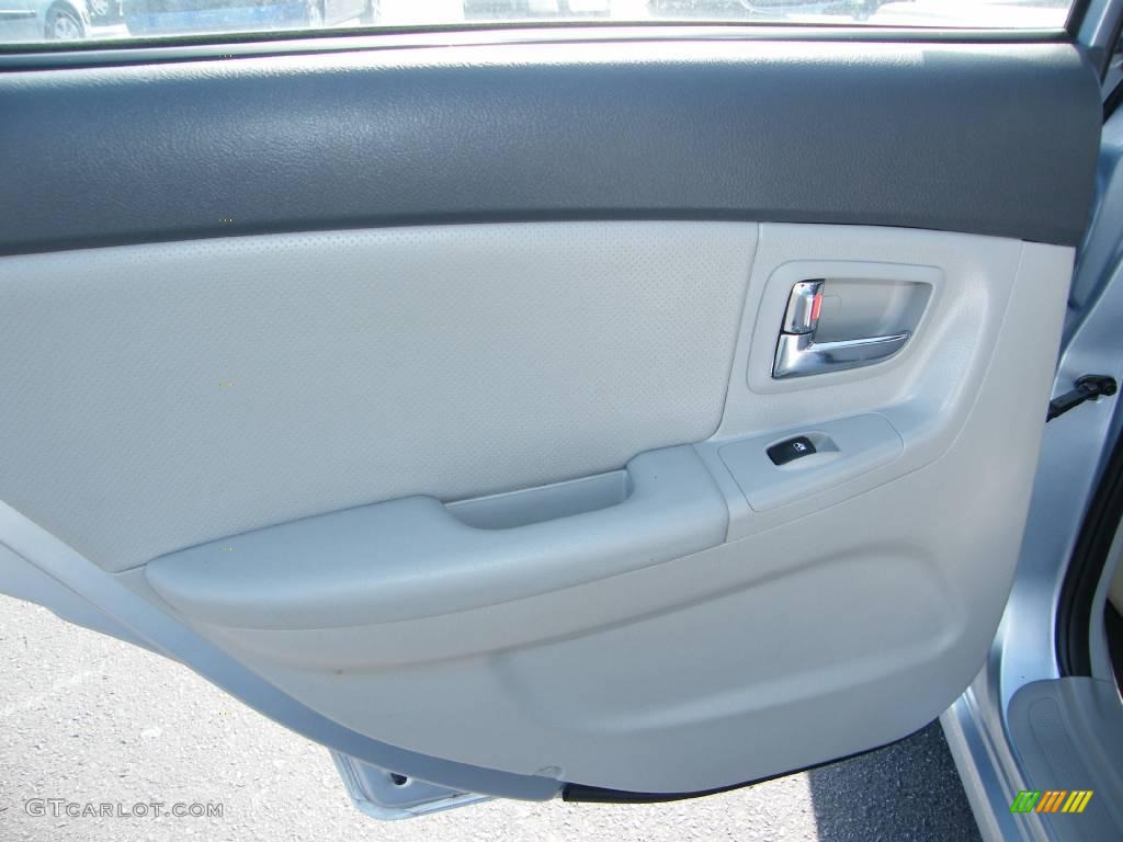 2008 Spectra EX Sedan - Ice Blue / Gray photo #23