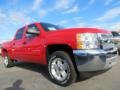 2013 Victory Red Chevrolet Silverado 1500 LT Crew Cab  photo #1