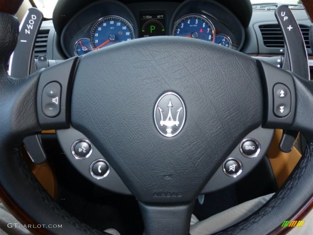 2013 Maserati GranTurismo Sport Coupe Cuoio Steering Wheel Photo #73775916