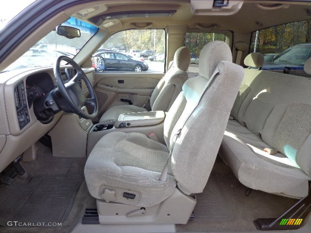2001 Silverado 1500 LS Extended Cab 4x4 - Dark Carmine Red Metallic / Tan photo #17