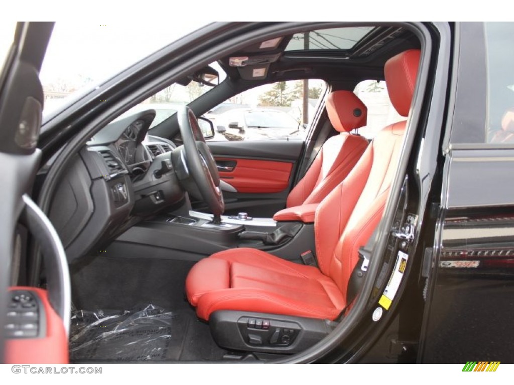 Coral Red/Black Interior 2012 BMW 3 Series 328i Sedan Photo #73778045