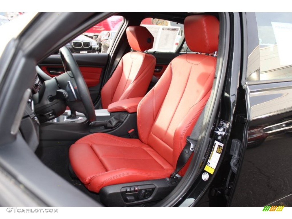 Coral Red/Black Interior 2012 BMW 3 Series 328i Sedan Photo #73778063
