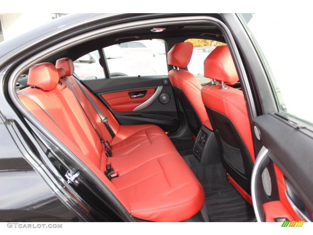 Coral Red/Black Interior 2012 BMW 3 Series 328i Sedan Photo #73778246