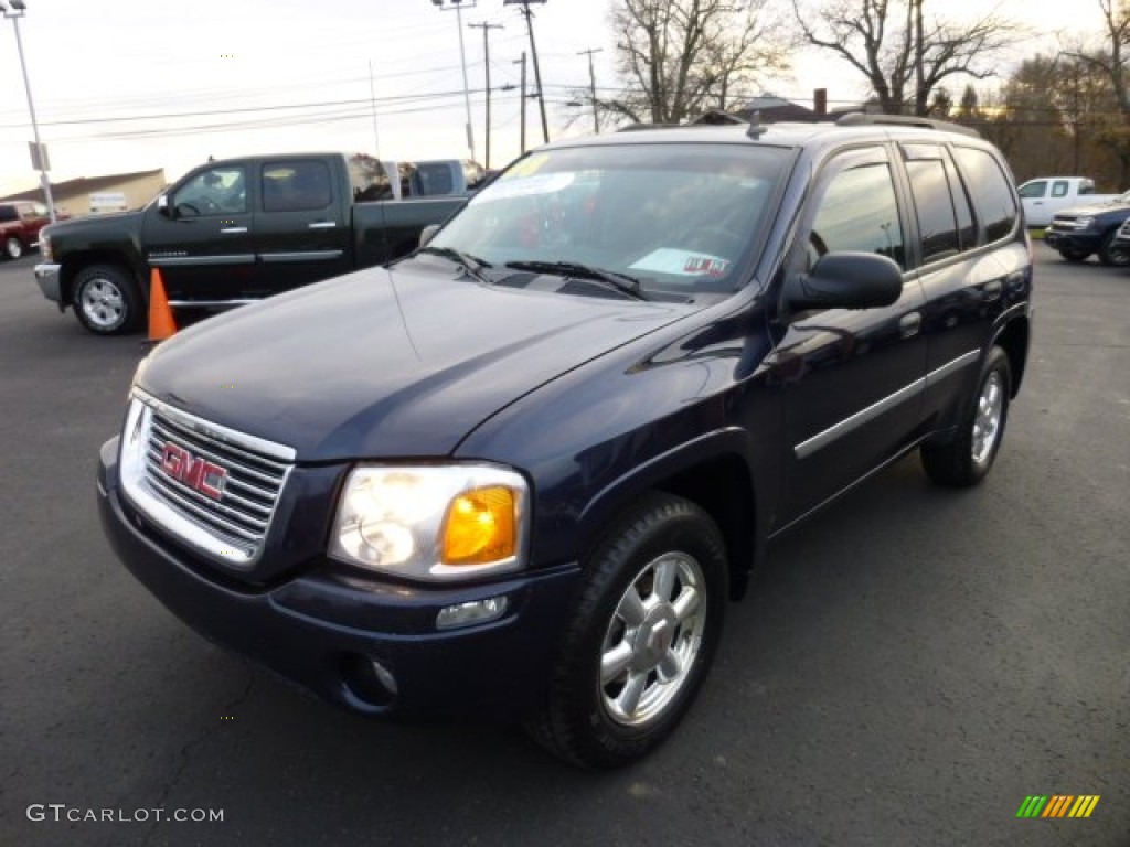 2008 Envoy SLE 4x4 - Midnight Blue Metallic / Ebony photo #3