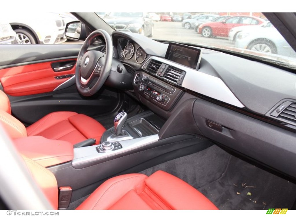 2012 BMW 3 Series 328i Sedan Coral Red/Black Dashboard Photo #73778273