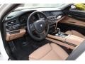 Saddle/Black Prime Interior Photo for 2012 BMW 7 Series #73778541