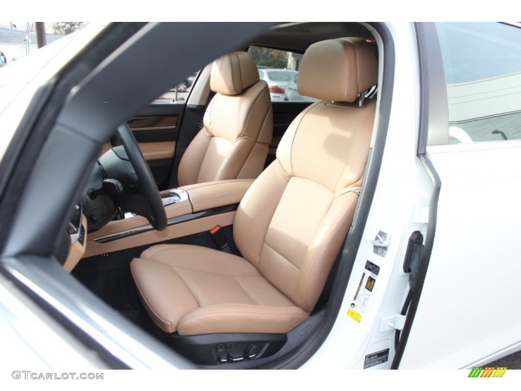 Saddle/Black Interior 2012 BMW 7 Series 750Li Sedan Photo #73778573