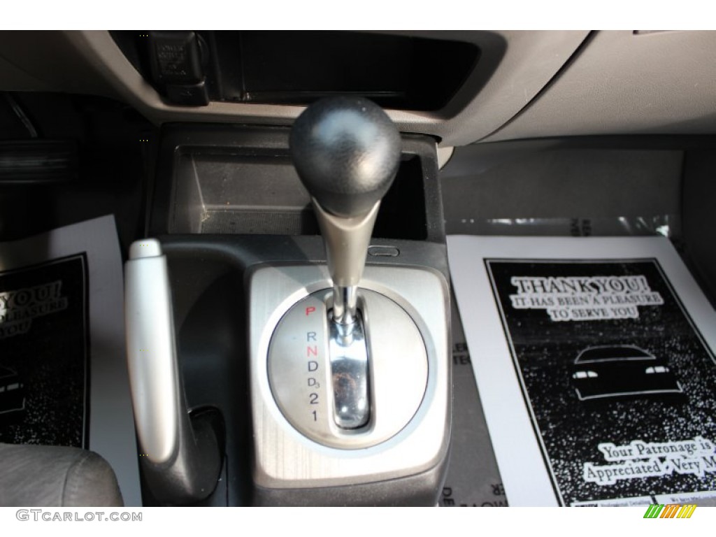 2006 Civic LX Coupe - Galaxy Gray Metallic / Gray photo #25
