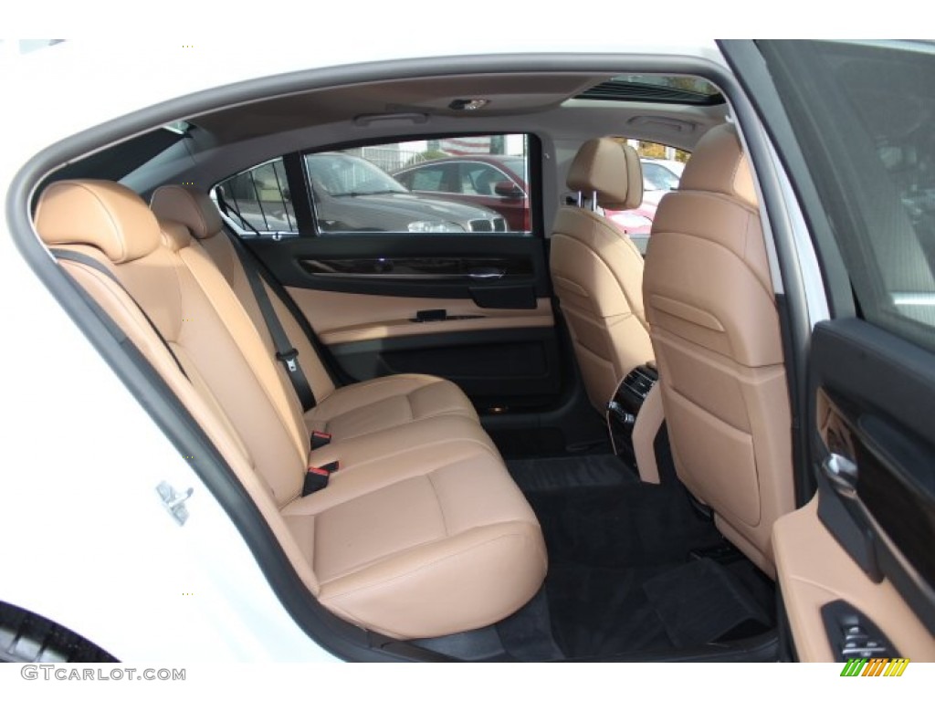 Saddle/Black Interior 2012 BMW 7 Series 750Li Sedan Photo #73778750