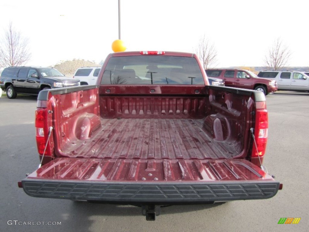 2009 Silverado 1500 LT Extended Cab 4x4 - Deep Ruby Red Metallic / Ebony photo #9