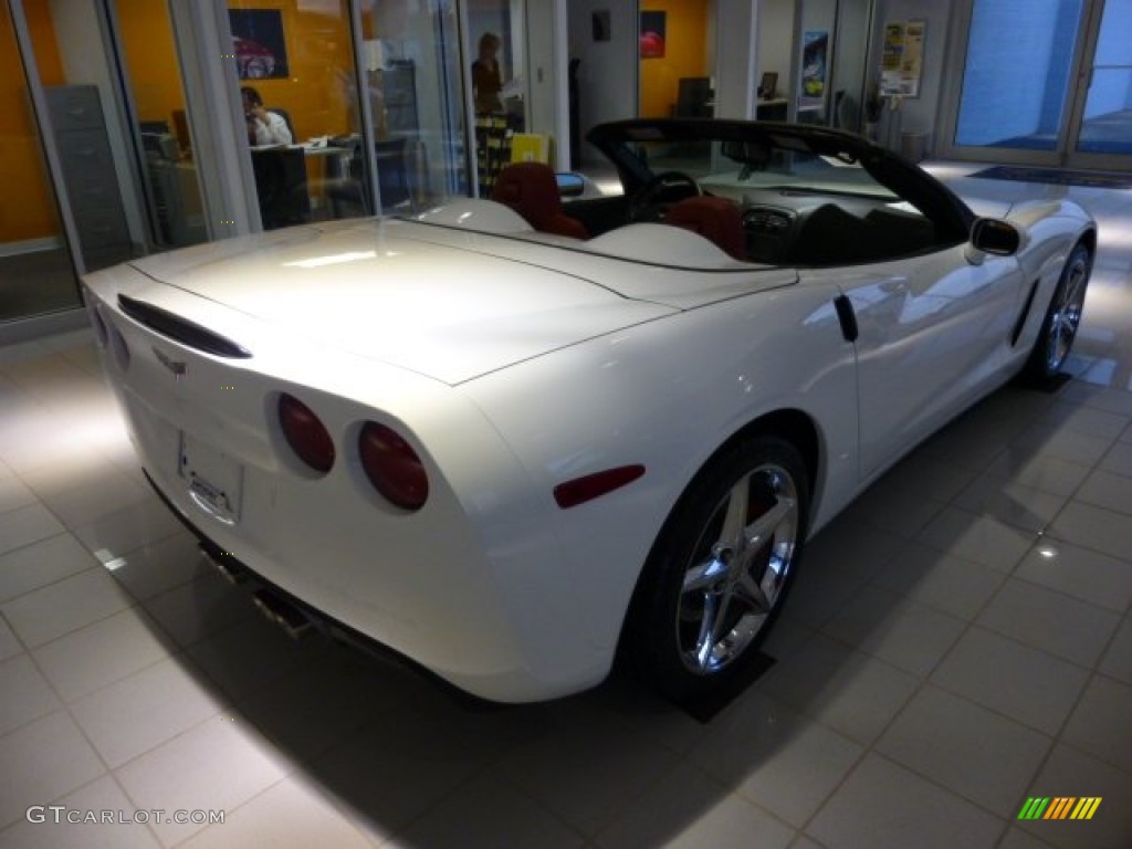 2013 Corvette Convertible - Arctic White / Red photo #8