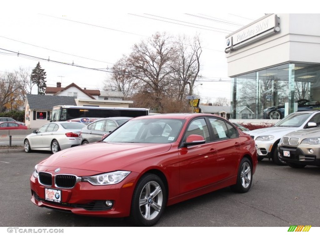 2012 3 Series 328i Sedan - Melbourne Red Metallic / Black photo #1