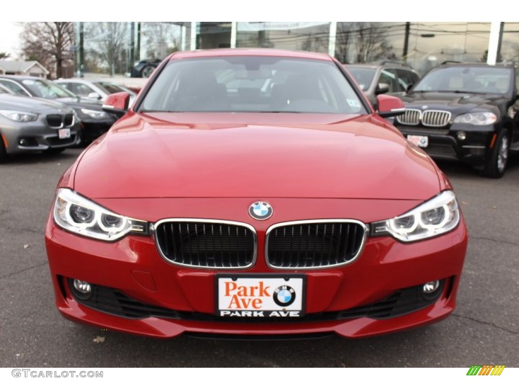 2012 3 Series 328i Sedan - Melbourne Red Metallic / Black photo #2