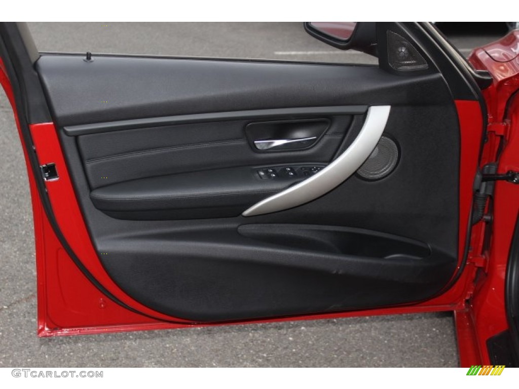 2012 BMW 3 Series 328i Sedan Black Door Panel Photo #73782310