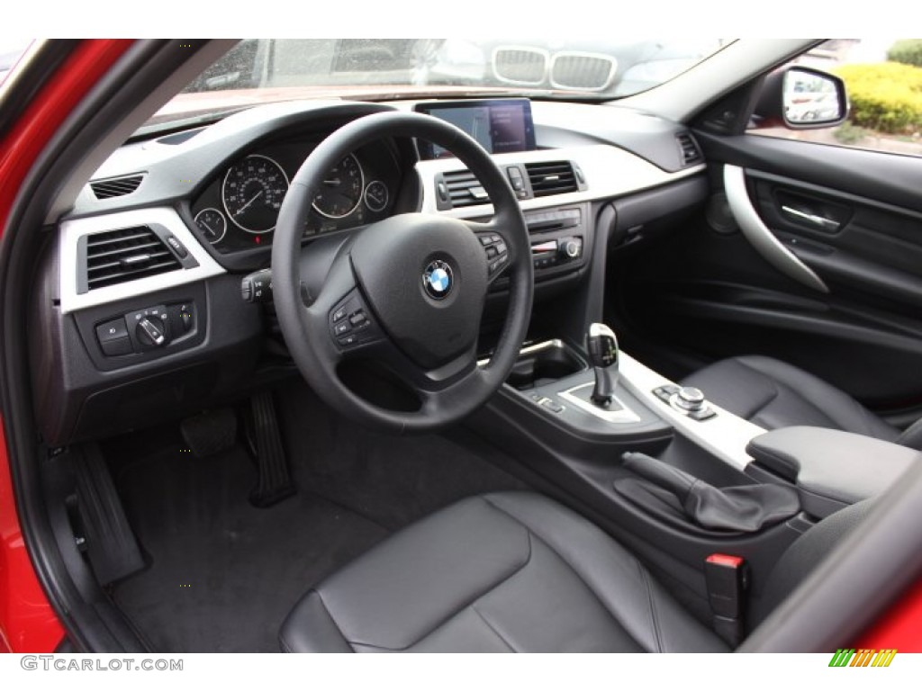 Black Interior 2012 BMW 3 Series 328i Sedan Photo #73782329