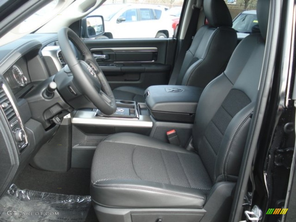 Black Interior 2013 Ram 1500 Sport Quad Cab 4x4 Photo #73782413
