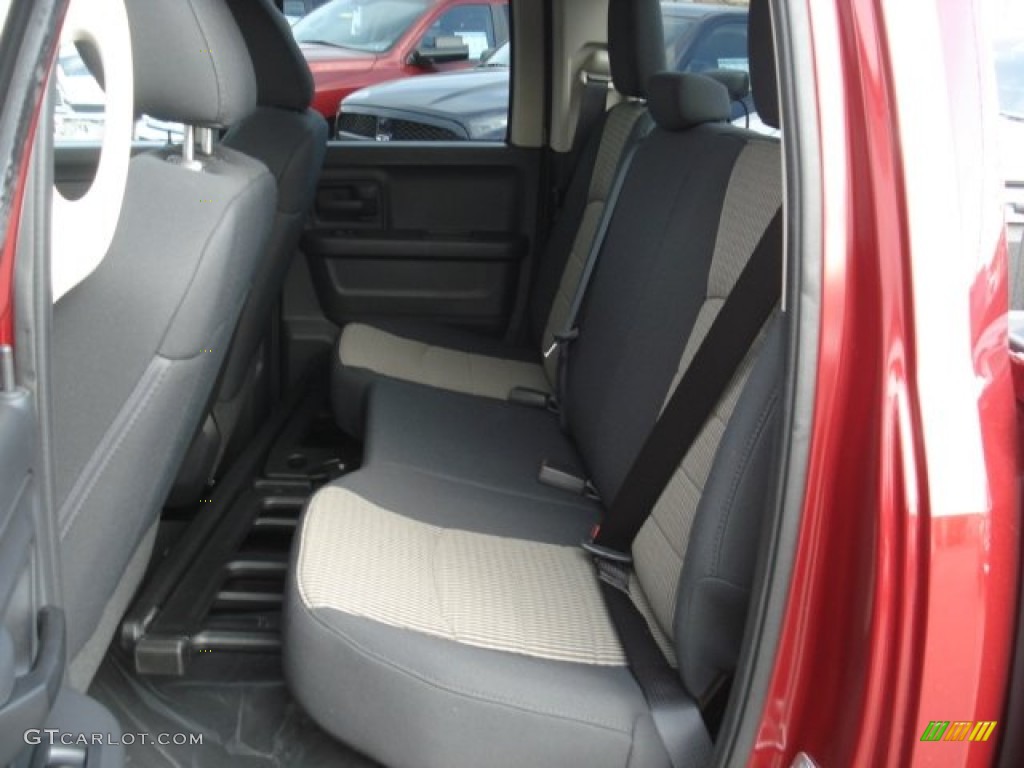 2012 Dodge Ram 1500 ST Quad Cab 4x4 Rear Seat Photo #73782716