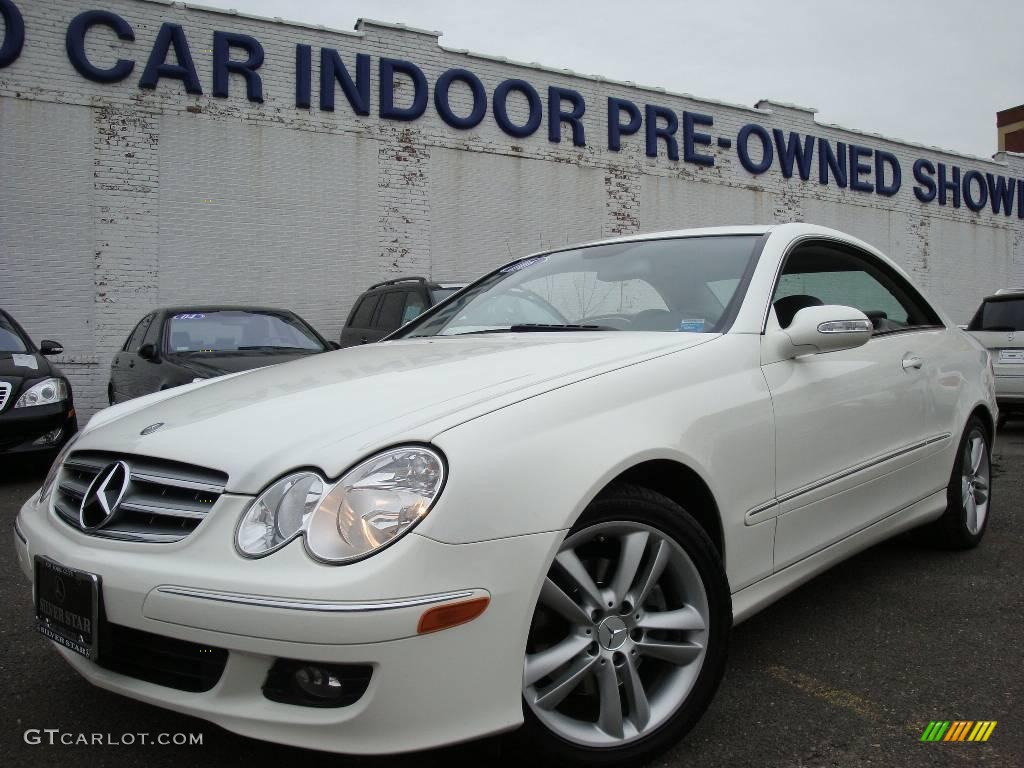 2006 CLK 350 Coupe - Alabaster White / Charcoal photo #1