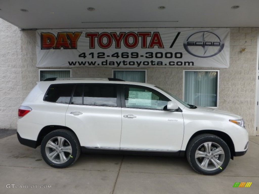 2013 Highlander Limited 4WD - Blizzard White Pearl / Sand Beige photo #1