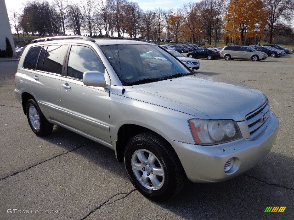 2003 Highlander V6 4WD - Millenium Silver Metallic / Charcoal photo #6