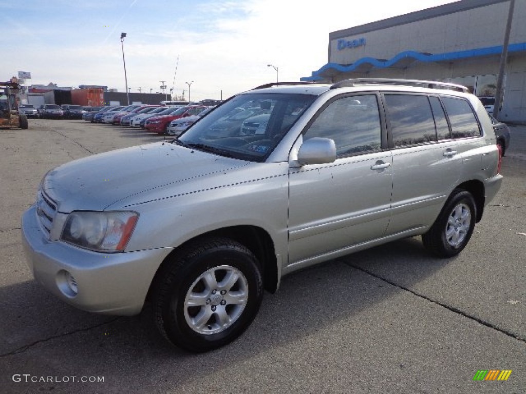 2003 Highlander V6 4WD - Millenium Silver Metallic / Charcoal photo #8