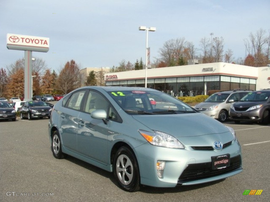2012 Prius 3rd Gen Two Hybrid - Sea Glass Pearl / Bisque photo #1