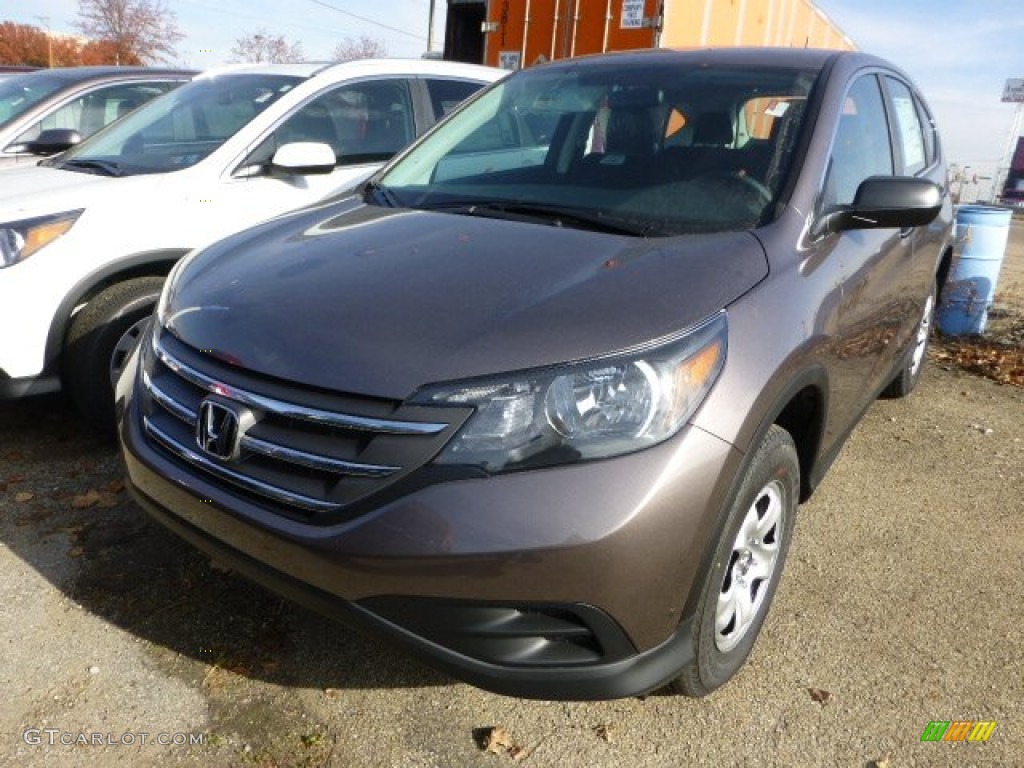 2013 CR-V LX AWD - Urban Titanium Metallic / Black photo #6
