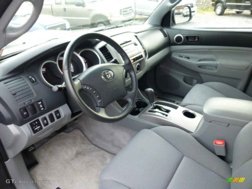 Graphite Gray Interior 2011 Toyota Tacoma V6 TRD Sport Double Cab 4x4 Photo #73786289