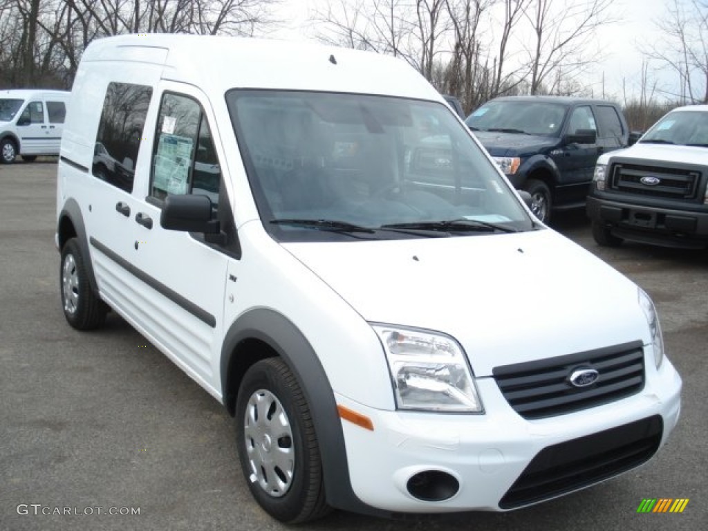 Frozen White 2013 Ford Transit Connect XLT Van Exterior Photo #73786730
