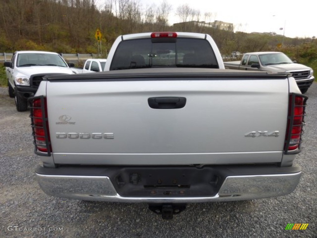 2002 Ram 1500 SLT Quad Cab 4x4 - Bright Silver Metallic / Dark Slate Gray photo #5