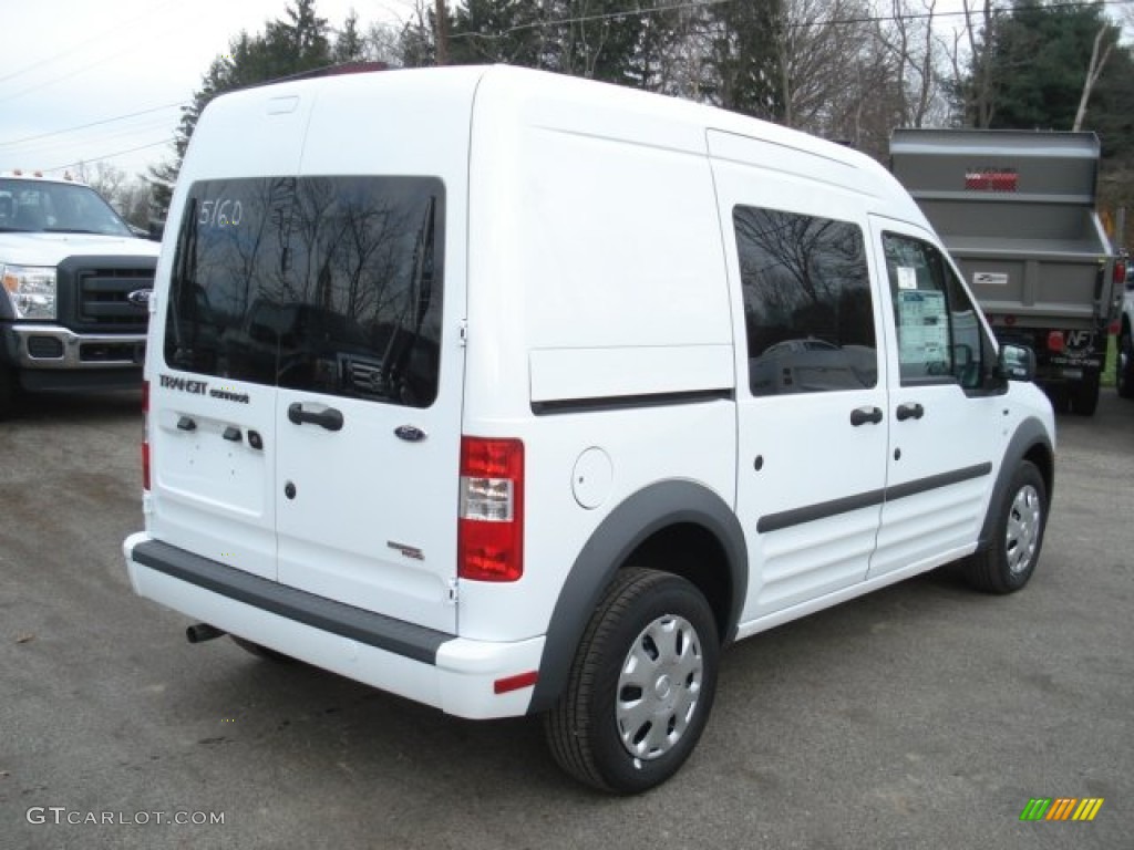 Frozen White 2013 Ford Transit Connect XLT Van Exterior Photo #73786838