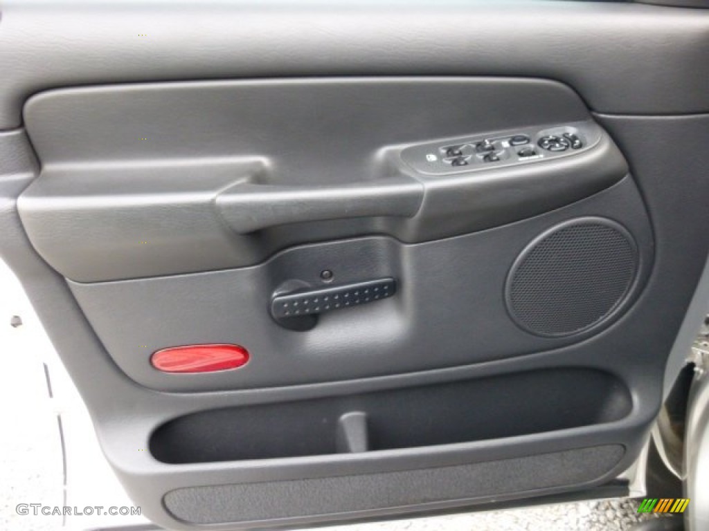 2002 Dodge Ram 1500 SLT Quad Cab 4x4 Dark Slate Gray Door Panel Photo #73786853