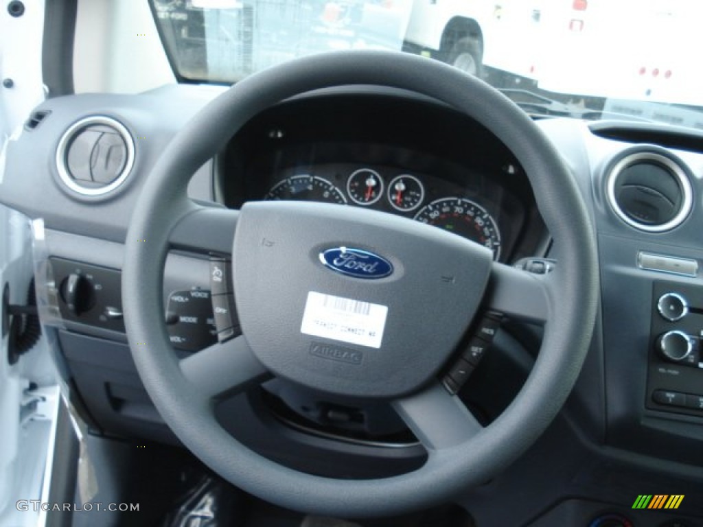 2013 Ford Transit Connect XLT Van Dark Gray Steering Wheel Photo #73787017