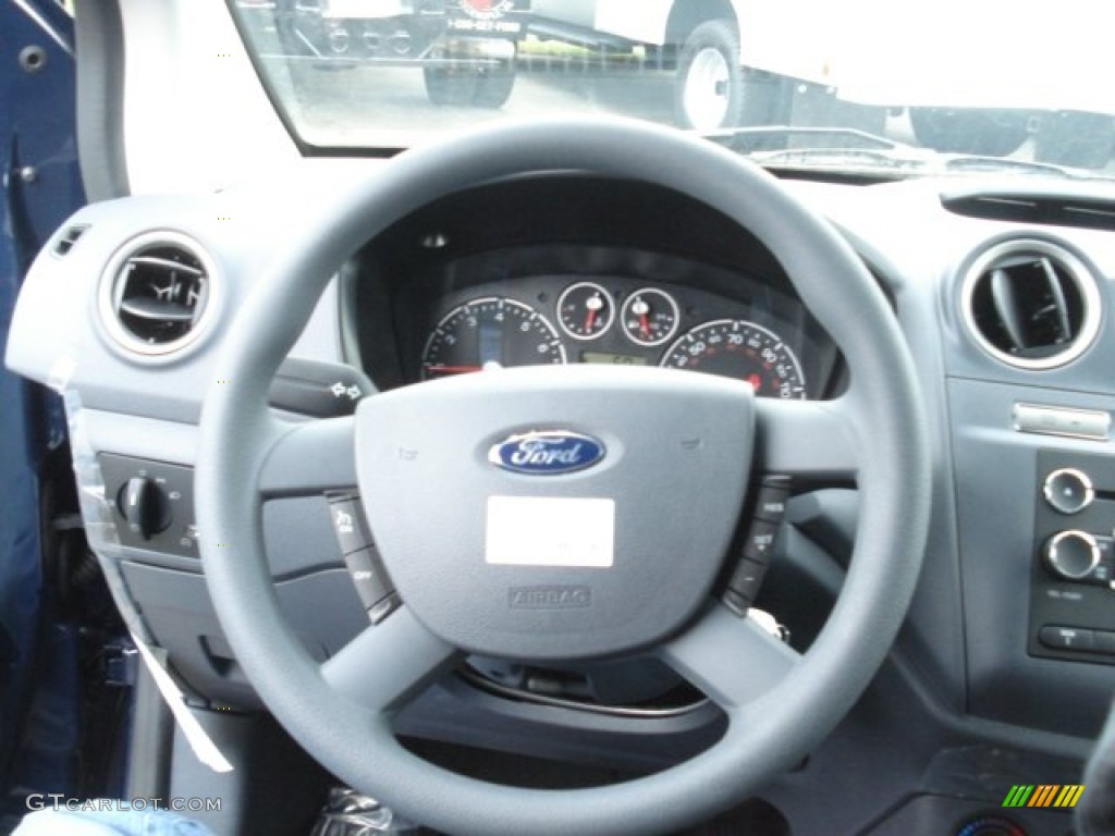 2013 Ford Transit Connect XLT Van Dark Gray Steering Wheel Photo #73787363