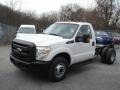 Oxford White 2013 Ford F350 Super Duty XL Regular Cab Dually Chassis Exterior
