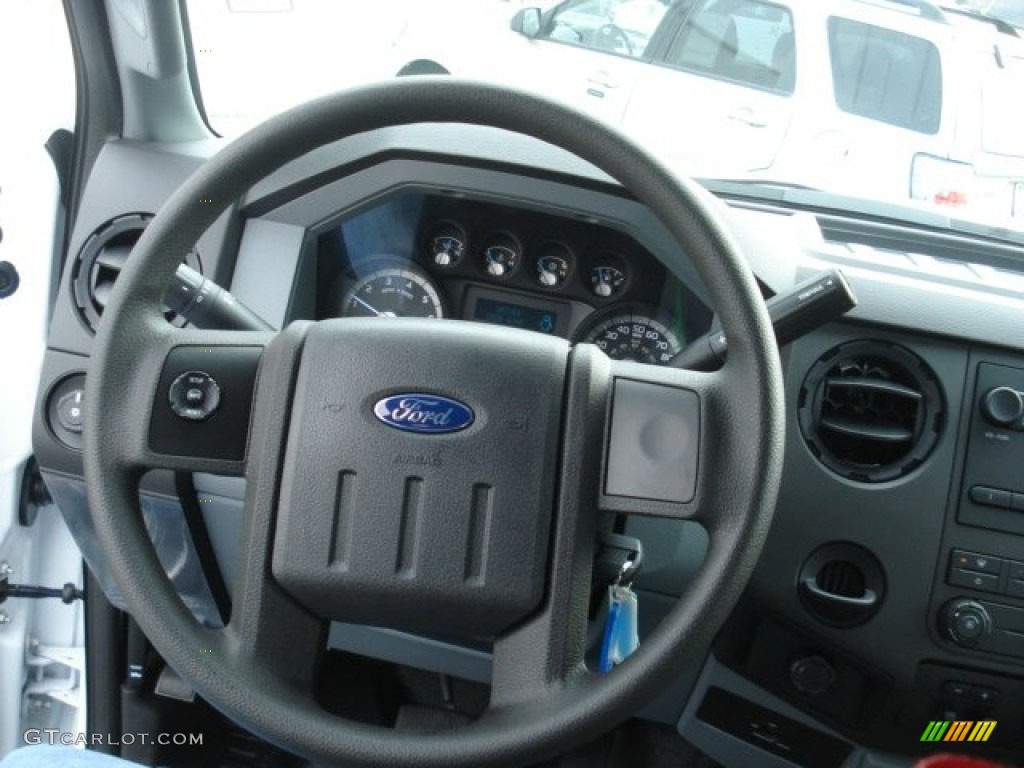 2013 Ford F350 Super Duty XL Regular Cab Dually Chassis Steel Steering Wheel Photo #73788031