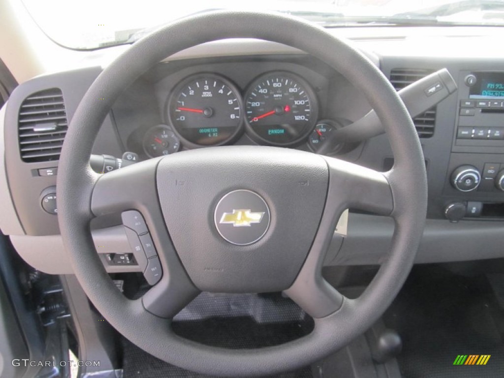 2013 Chevrolet Silverado 1500 Work Truck Regular Cab 4x4 Dark Titanium Steering Wheel Photo #73788035