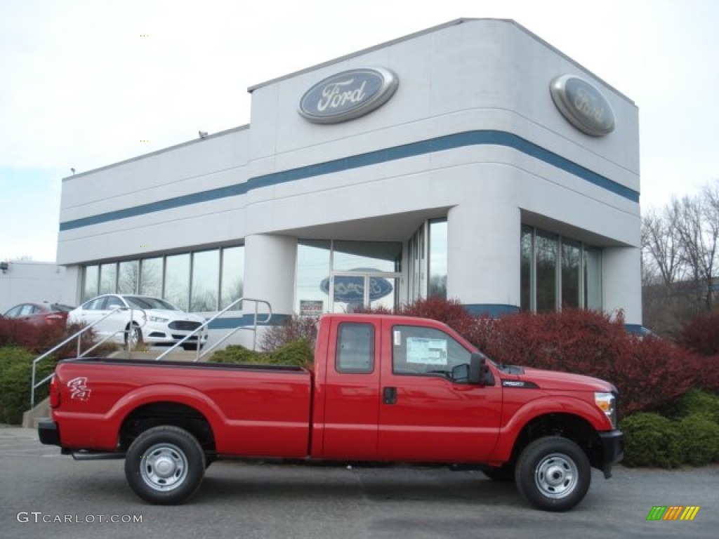 Vermillion Red 2013 Ford F250 Super Duty XL SuperCab 4x4 Exterior Photo #73788113