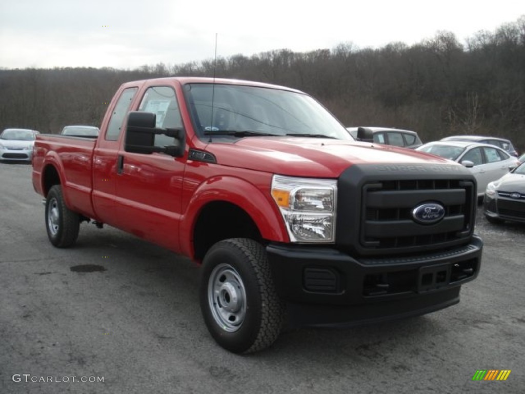 Vermillion Red 2013 Ford F250 Super Duty XL SuperCab 4x4 Exterior Photo #73788131