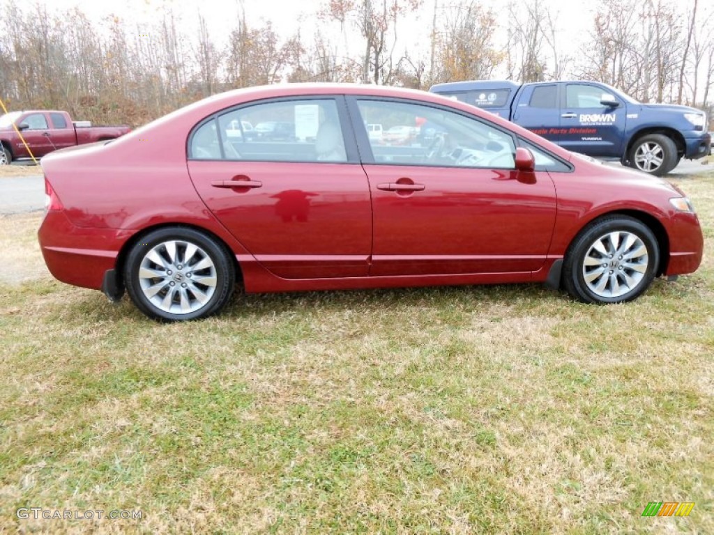 Tango Red Pearl 2010 Honda Civic EX-L Sedan Exterior Photo #73788140