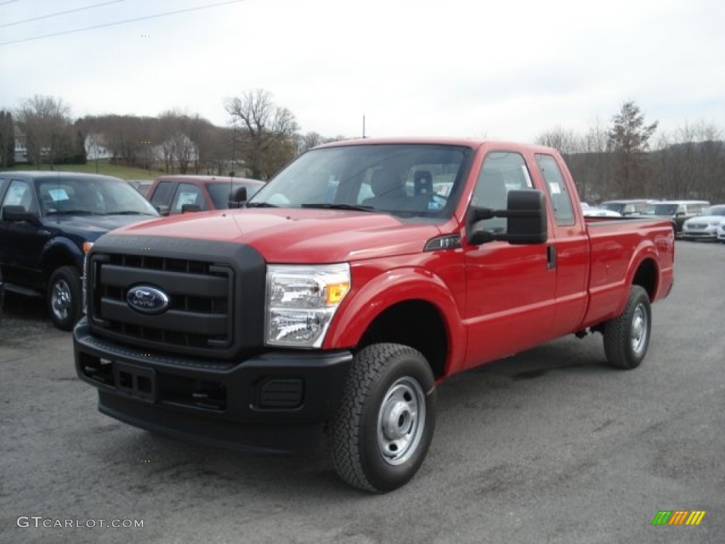 Vermillion Red 2013 Ford F250 Super Duty XL SuperCab 4x4 Exterior Photo #73788161