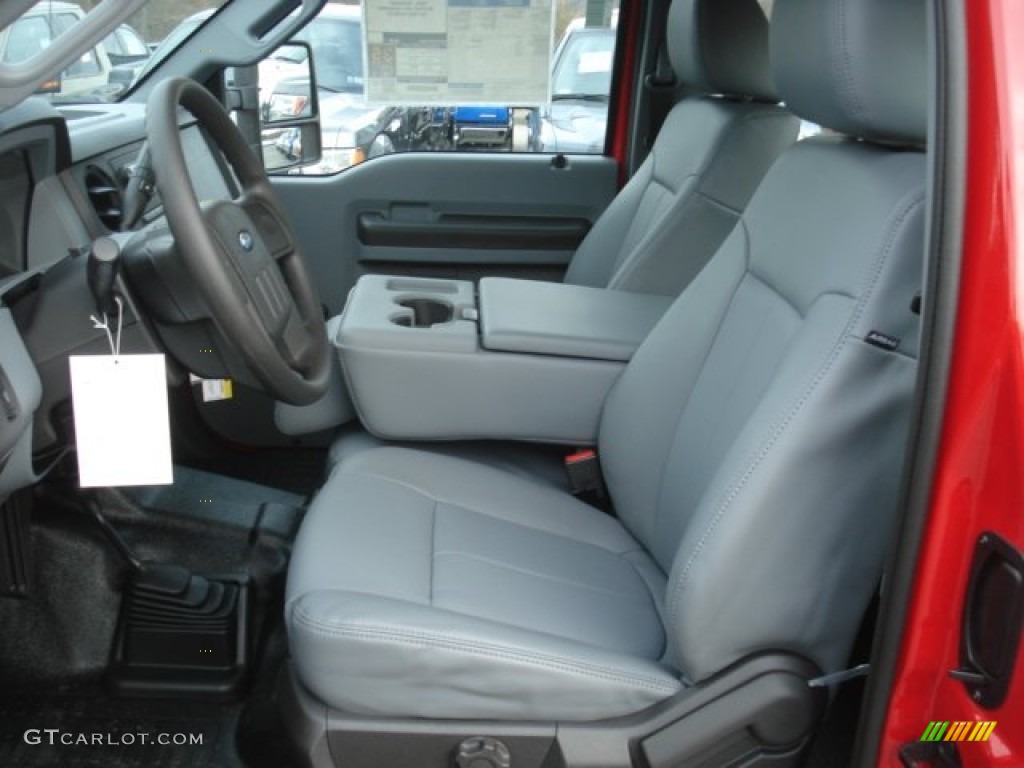 Steel Interior 2013 Ford F250 Super Duty XL SuperCab 4x4 Photo #73788272