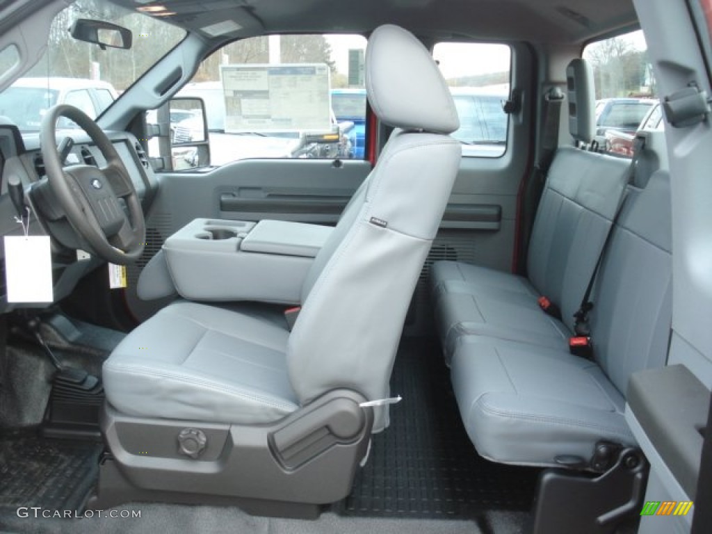Steel Interior 2013 Ford F250 Super Duty XL SuperCab 4x4 Photo #73788323