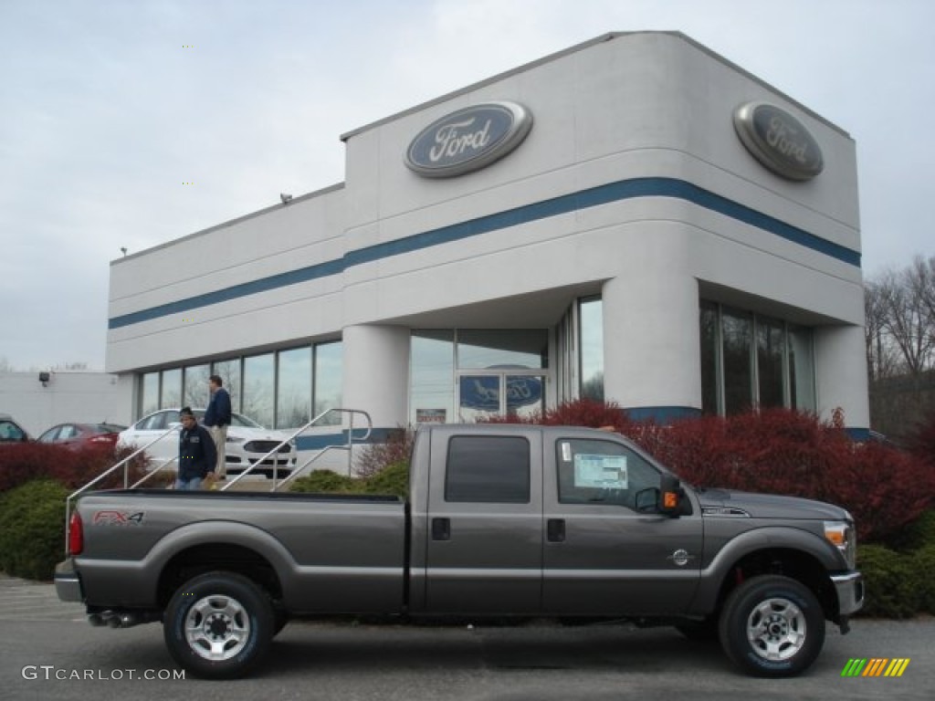 Sterling Gray Metallic 2013 Ford F250 Super Duty XLT Crew Cab 4x4 Exterior Photo #73788498