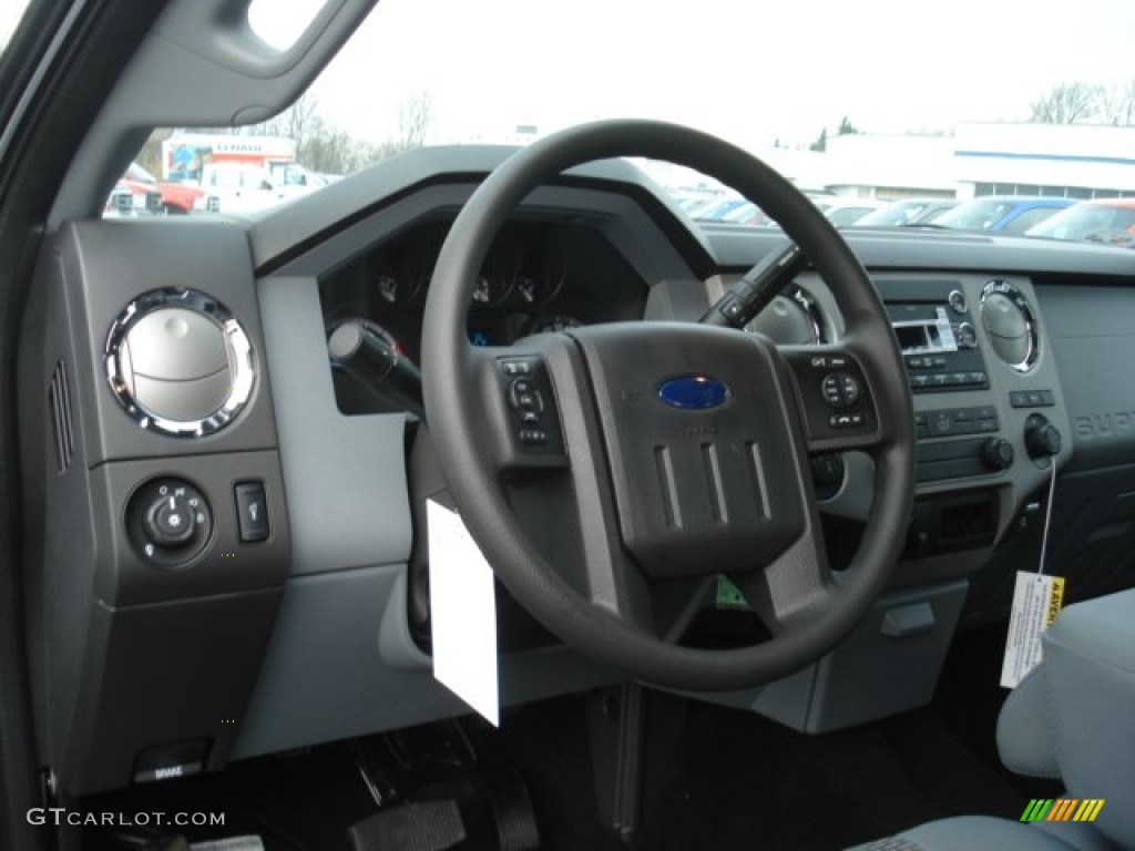 2013 Ford F250 Super Duty XLT Crew Cab 4x4 Steel Steering Wheel Photo #73788724