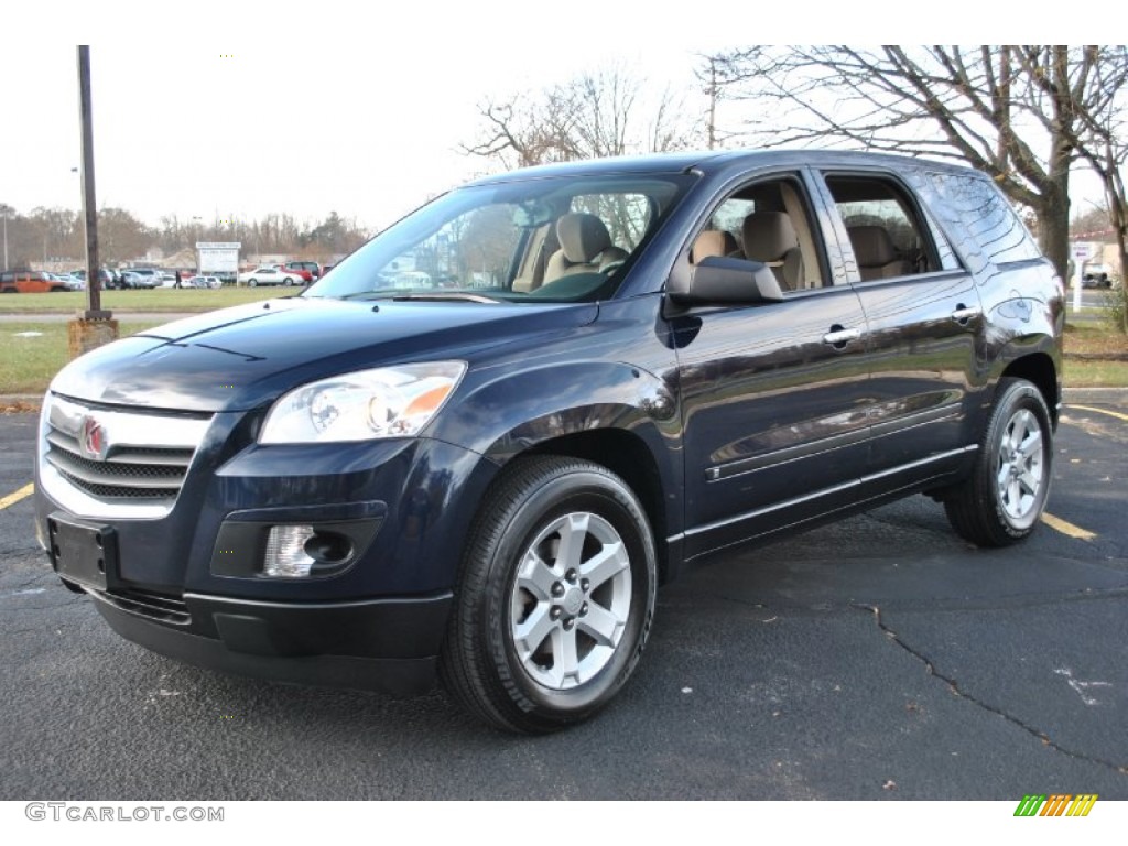 2008 Outlook XE AWD - Midnight Blue / Tan photo #1