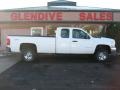 2008 Summit White Chevrolet Silverado 2500HD Work Truck Extended Cab 4x4  photo #3